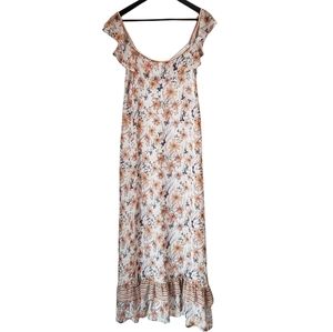 Max Studio Floral Ruffled Dress Size XS Maxi